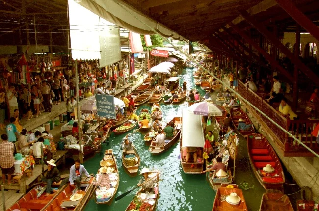 Bangkok - Mercado flotante