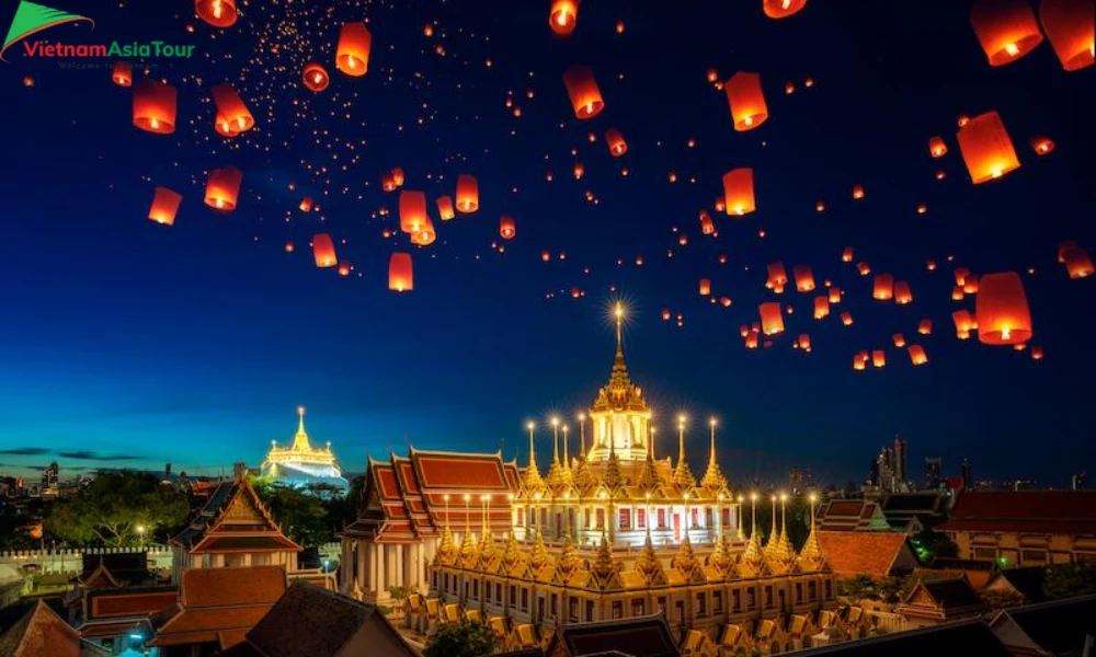 Fiesta de los farolillos en Tailandia
