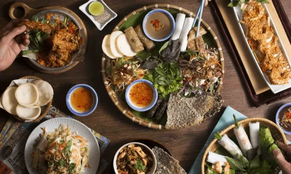 Comida típica en Hanoi 