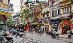 Contemplar las calles en Vietnam